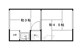 平和荘 ワンルームの間取図画像