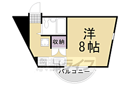 プレジールマンション 1Kの間取図画像