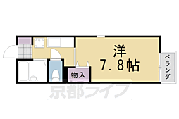 ブランドール松尾 1Kの間取図画像