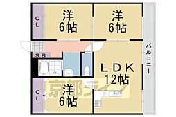 グレーヒル嵐山 3LDKの間取図画像