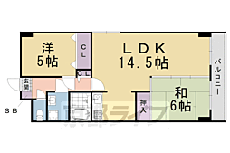 SYグランドビル 2LDKの間取図画像