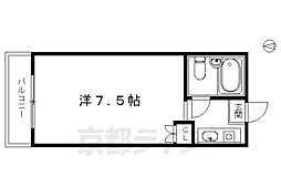 ハウス東 1Kの間取図画像
