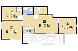 アルヴィータ北大路 4Kの間取図画像