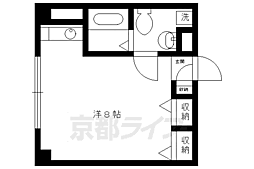 烏丸アネックス ワンルームの間取図画像