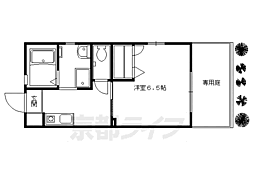 ラフォーレ西ノ京6 1Kの間取図画像