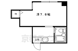 カームハウス近江 1Kの間取図画像