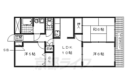 シャトーエスポワール 3LDKの間取図画像