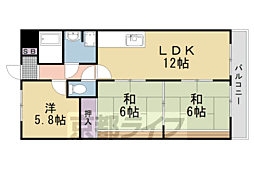 グリーンヒル天神 3LDKの間取図画像