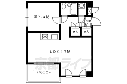 北野885 1LDKの間取図画像