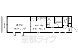ラングハイツ 1DKの間取図画像