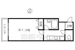ノーザン・シティー 1Kの間取図画像