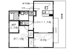 リビングタウン学研都市 F棟 2階
