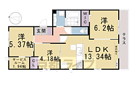ジラソーレ 3LDKの間取図画像