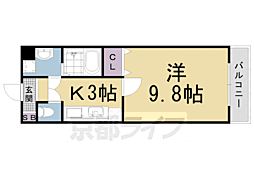 プリーマトマーテ 1Kの間取図画像