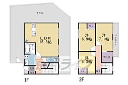ジーニアスシティ伏見久我 3LDKの間取図画像