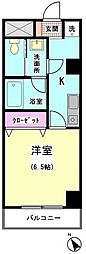 ハイネスエイト 1Kの間取図画像