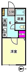 ファーストハイム 1Kの間取図画像