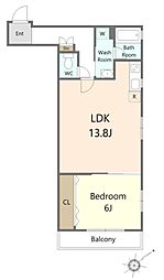 間取図画像 1LDK