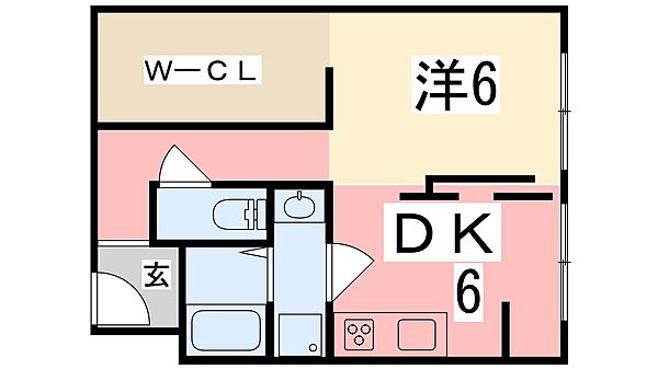 奥野ビル 407｜兵庫県姫路市土山５丁目(賃貸マンション1DK・4階・47.80㎡)の写真 その2