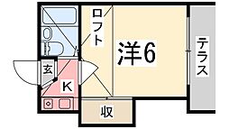 中八木駅 3.3万円