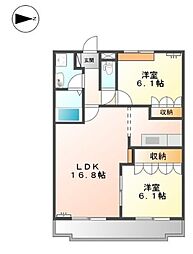 間取図画像 2LDK