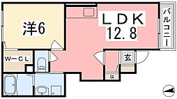 ジェルメ・ネオ3 1LDKの間取図画像