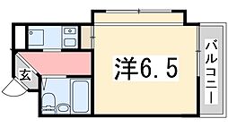 ベルトピア手柄2 1Kの間取図画像