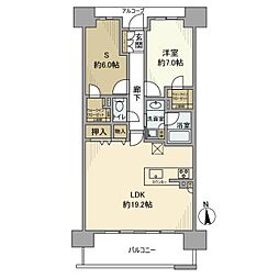 ワコーレ姫路ザ・スイート 1SLDKの間取図画像
