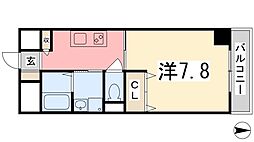 インタービレッジ土山 1Kの間取図画像