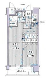 サクラメント駅南大路 1LDKの間取図画像