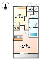 メゾン・グランチェスタ 1LDKの間取図画像