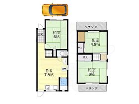 大阪府高槻市川西町１丁目（賃貸一戸建3DK・2階・56.25㎡） その2