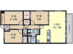 間取図画像 3LDK