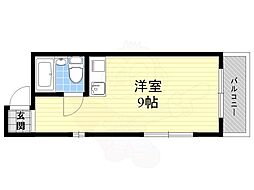 城南ビル2 ワンルームの間取図画像