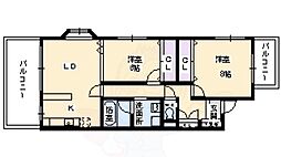 ヴィー・シャルム 2LDKの間取図画像