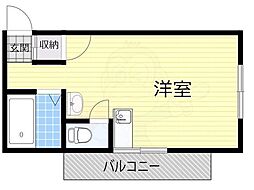 メゾンケイ ワンルームの間取図画像