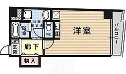 協同レジデンス摂津富田 1Kの間取図画像