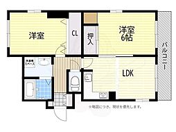 シャインヒル郡家 2LDKの間取図画像