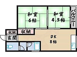 竹田マンション 2階/201