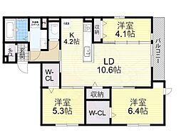 クラシスト北畠 3階