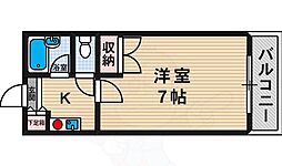 アズマハイツ 1Kの間取図画像