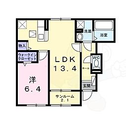 照ケ丘矢田2丁目アパート 1階/-