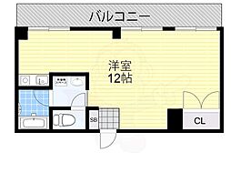 レガーレ長居公園 ワンルームの間取図画像