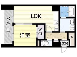 グレイス阿倍野松崎 1LDKの間取図画像