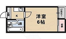 エマーブル 1Kの間取図画像