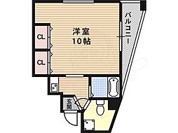 ホワイトハウス公園前 ワンルームの間取図画像