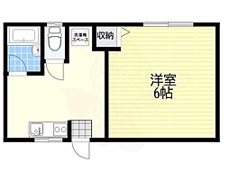 リファインフラッツ 1DKの間取図画像