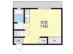 光和ハイツ ワンルームの間取図画像