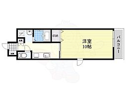 ラヴェニール 1Kの間取図画像