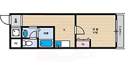 ピッコロモンド 1Kの間取図画像